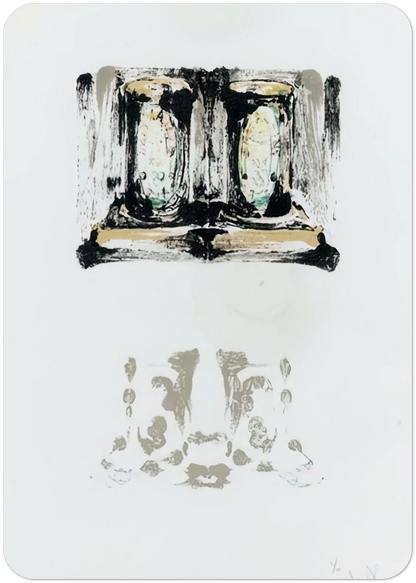 ALE CANS ULAE 152 By Jasper Johns Pack of 10 Post Cards | Jasper Johns Post Cards | A6 (10.5 x 14.8 cm) - 4.1 x 5.8 inches