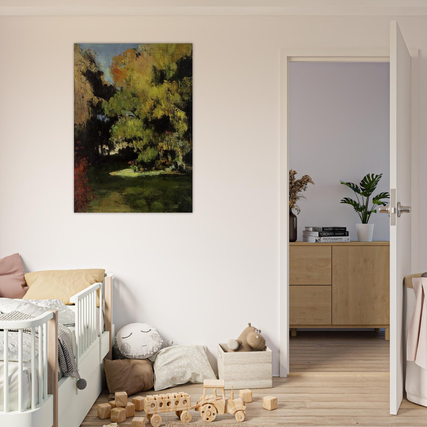 Clearing - Paul Cézanne Brushed Aluminum Print - 70x100 cm / 28x40 inches | Paul Cézanne Aluminum Print | Paul Cézanne Prints