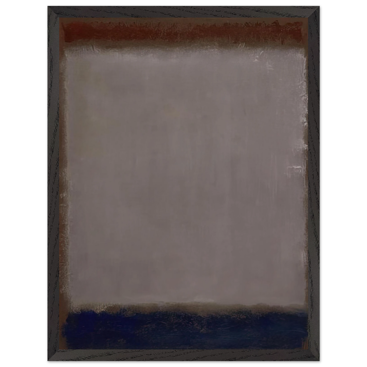 Mark Rothko - Lavender and Mulberry - 1959 Wall Art - 60x80 cm / 24x32 inches - Premium Wooden Framed Poster With Fine Art Paper - Black frame