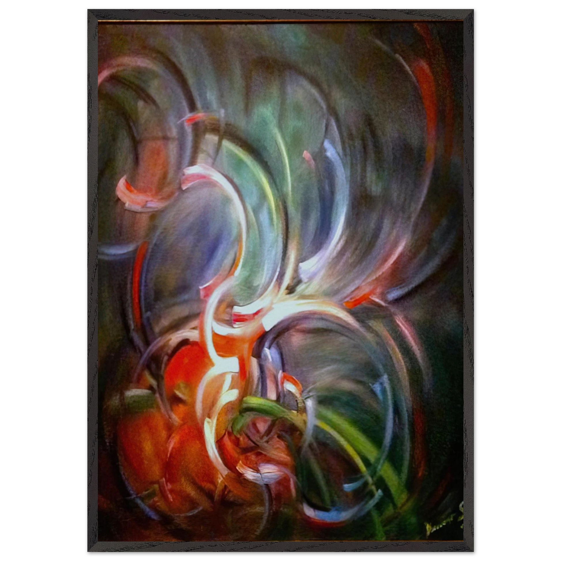 Untitled - 1974 N4 - Konrad Zuse Framed Art Print – Black Wooden Frame - Default Title - -Framed Art Print