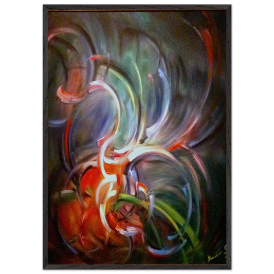 Untitled - 1974 N4 - Konrad Zuse Framed Art Print – Black Wooden Frame - Default Title - -Framed Art Print