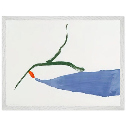 Helen Frankenthaler - A Little Zen - 1970 Wall art - 15x20 cm / 6x8 Inches - Premium Wooden Framed Poster With Fine Art Paper - Black frame