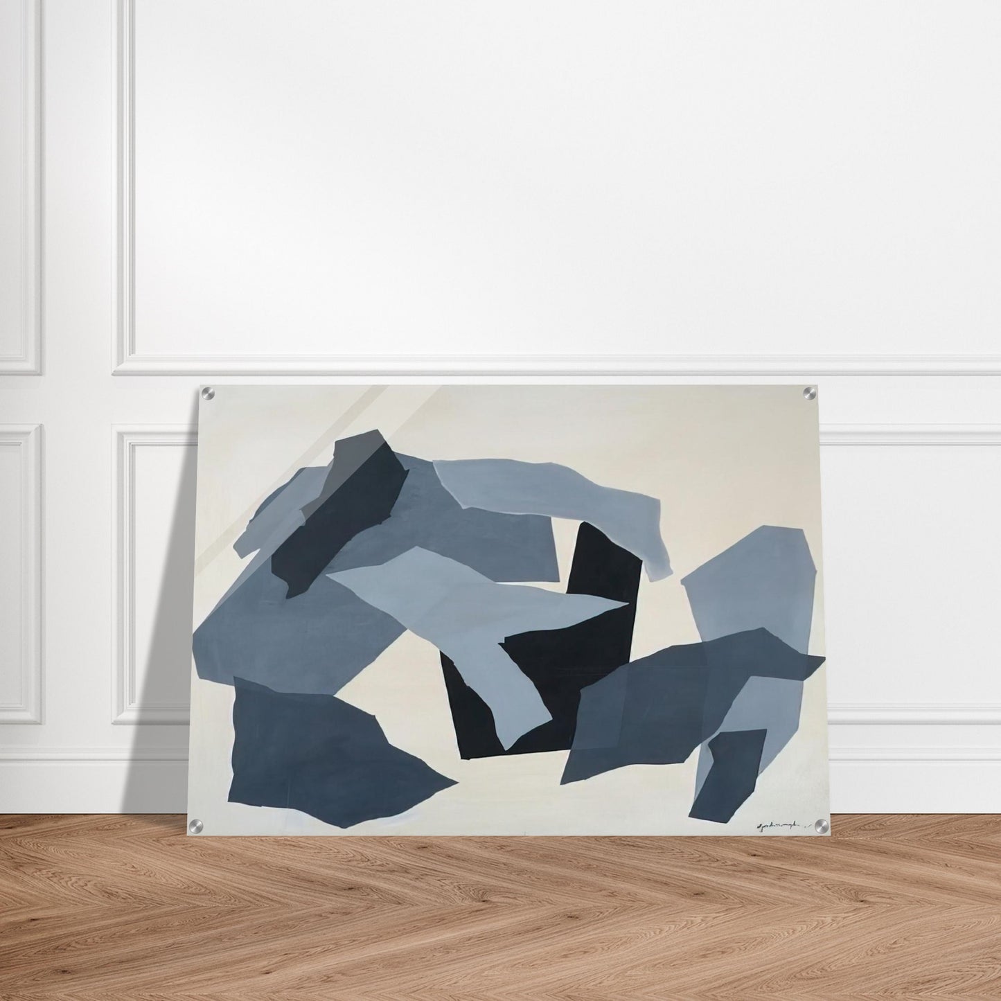 Grey Forms - 1965 - Robert Goodnough Acrylic Print - 70x100 cm / 28x40″ inches | Robert Goodnough Wall Art | Robert Goodnough Prints