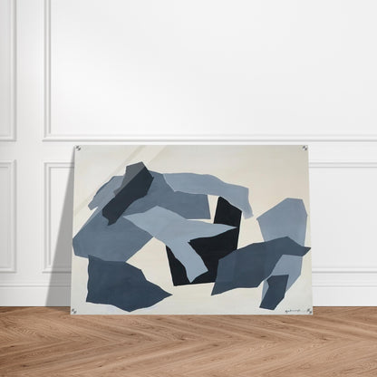 Grey Forms - 1965 - Robert Goodnough Acrylic Print - 70x100 cm / 28x40″ inches | Robert Goodnough Wall Art | Robert Goodnough Prints