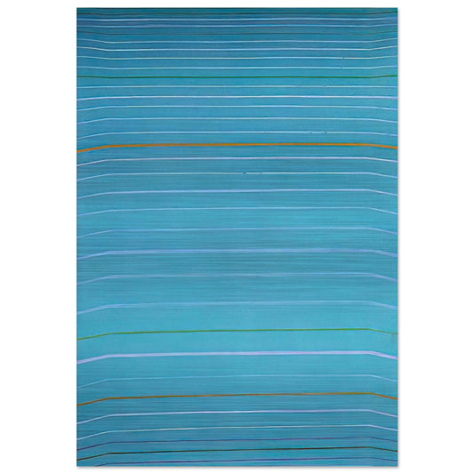 April 1961 - 1961 - John Hoyland Brushed Aluminum Print - 70x100 cm / 28x40 inches | John Hoyland Aluminum Print | John Hoyland Prints