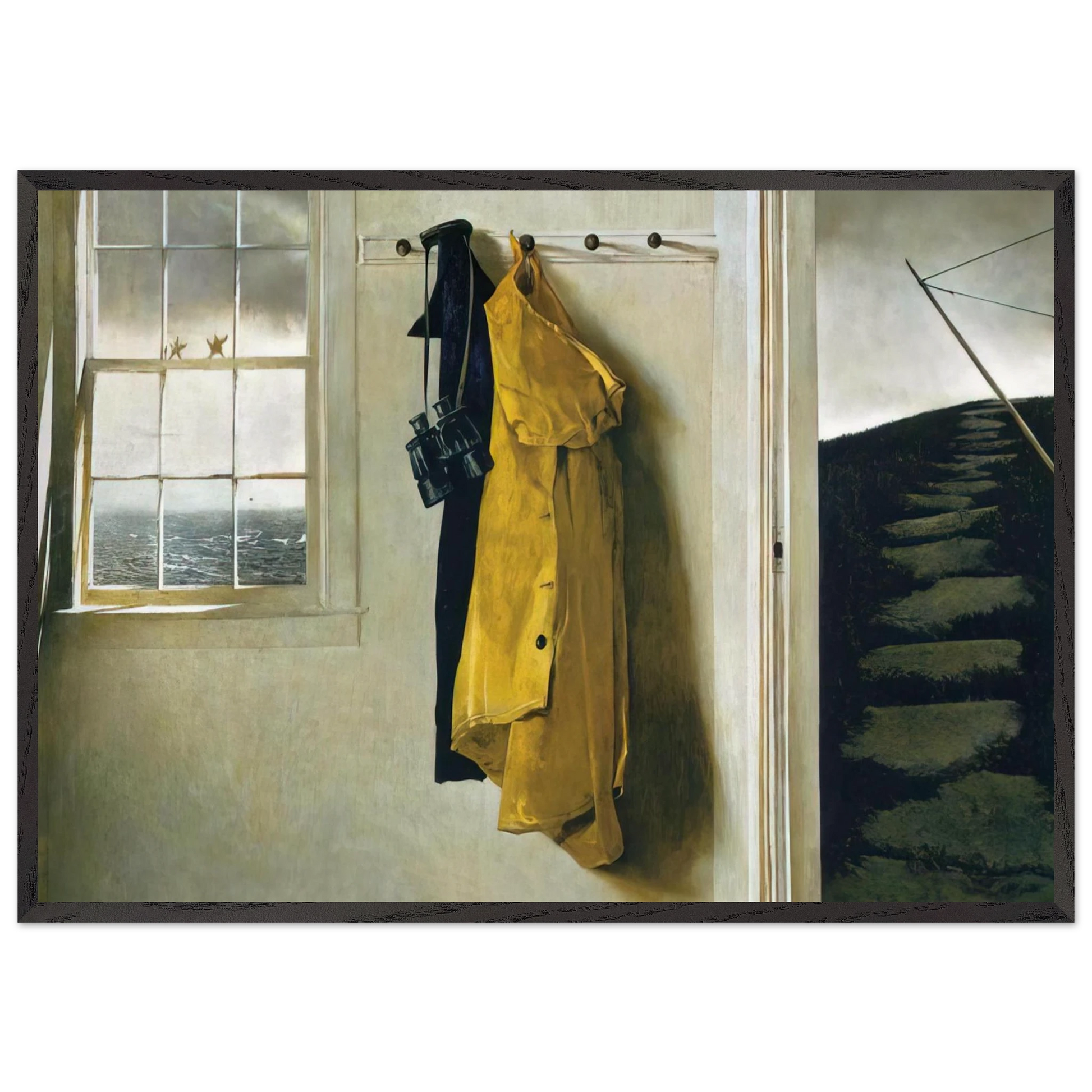 SQUALL - Andrew Wyeth Framed Art Print – Black Wooden Frame - Default Title - -Framed Art Print