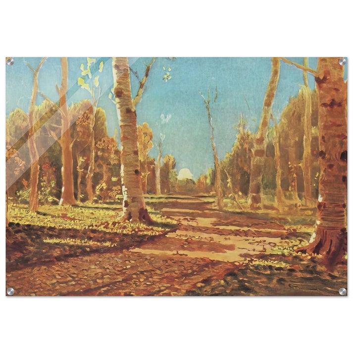 A Birch Grove - Arkhyp Kuindzhi Acrylic Print - 70x100 cm / 28x40″ inches | Arkhyp Kuindzhi Wall Art | Arkhyp Kuindzhi Prints