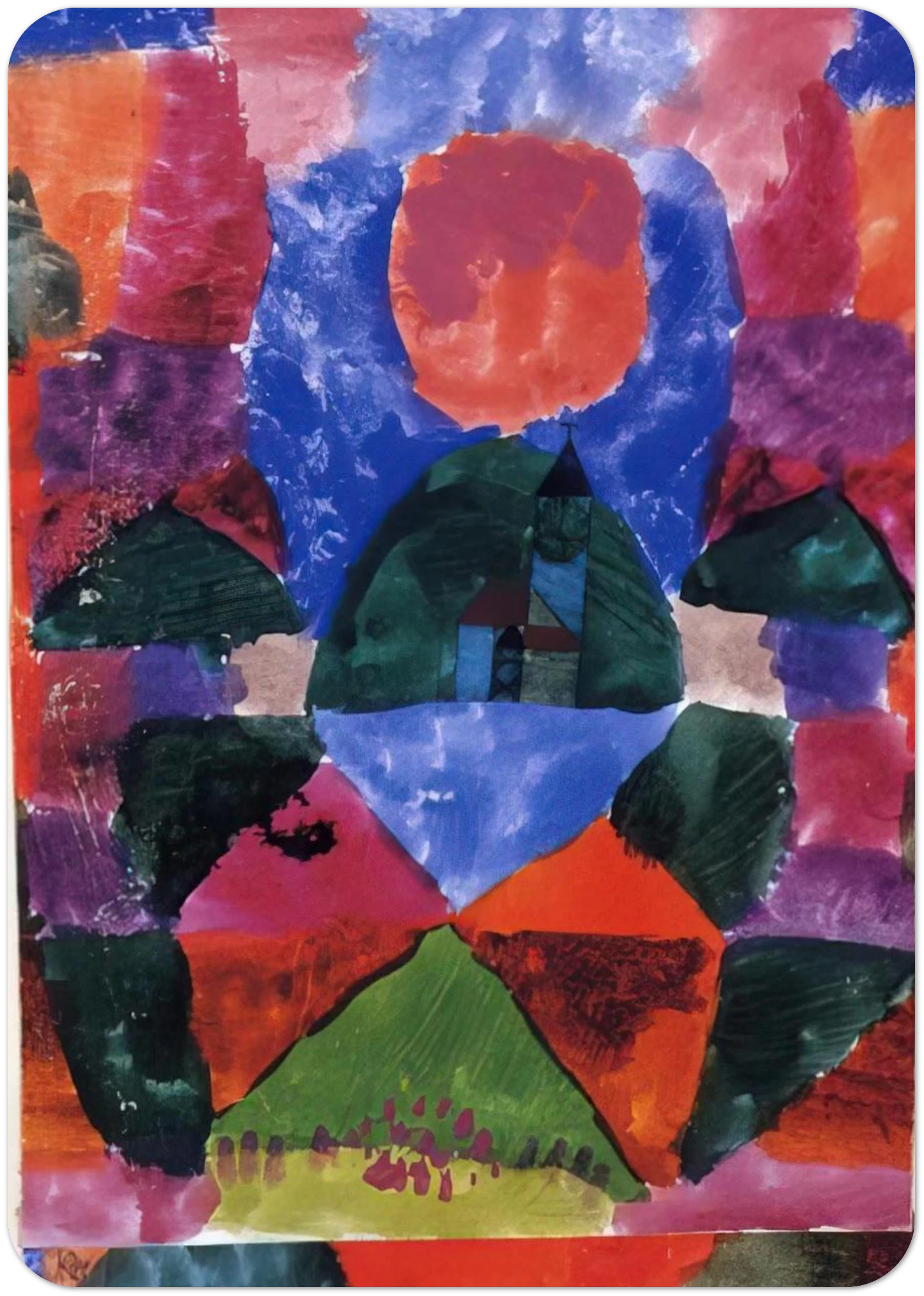 A PRESSURE OF TEGERNSEE 1919 By Paul Klee Pack of 10 Post Cards | Paul Klee Post Cards | A6 (10.5 x 14.8 cm) - 4.1 x 5.8 inches