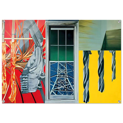 Industrial Cottage - James Rosenquist Acrylic Print - 70x100 cm / 28x40″ inches | James Rosenquist Wall Art | James Rosenquist Prints