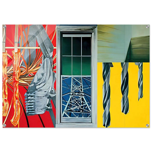 Industrial Cottage - James Rosenquist Acrylic Print - 70x100 cm / 28x40″ inches | James Rosenquist Wall Art | James Rosenquist Prints