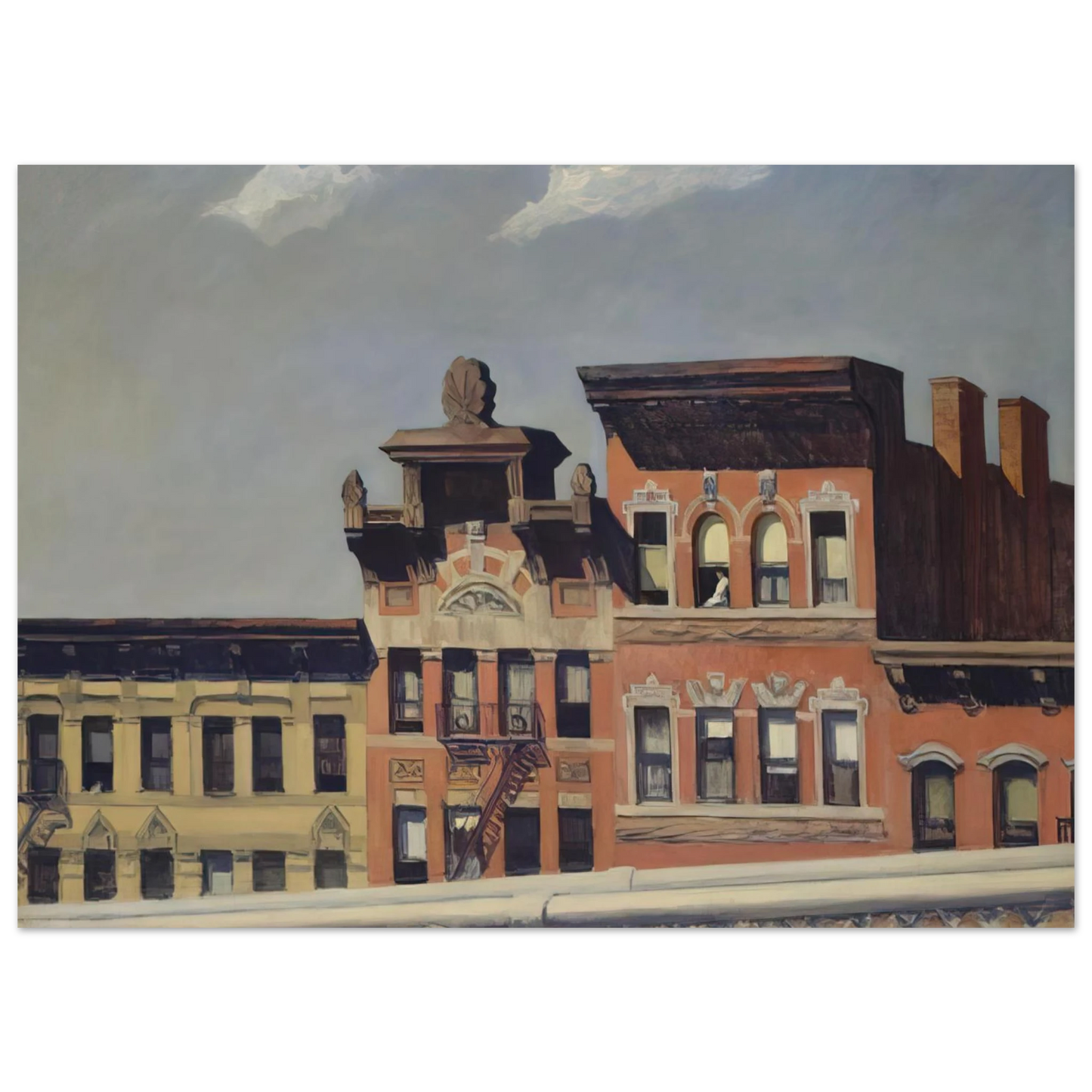 Edward Hopper - From Williamsburg Bridge Fine Art Poster - 40x60 cm / 16x24 inches
