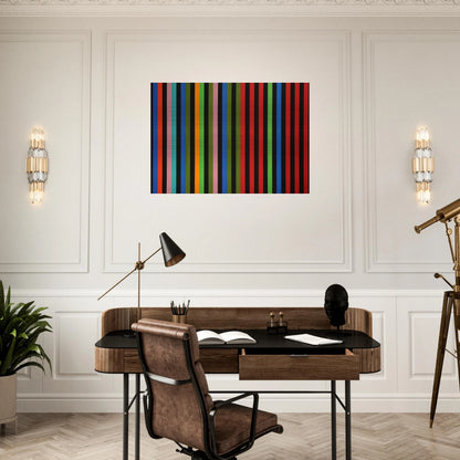 Firebox - 1964 - Gene Davis Brushed Aluminum Print - 70x100 cm / 28x40 inches | Gene Davis Aluminum Print | Gene Davis Prints