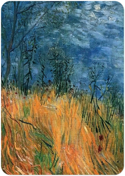 Edge of a Wheatfield with Poppies By Vincent van Gogh Pack of 10 Post Cards | Vincent van Gogh Post Cards | A6 (10.5 x 14.8 cm) - 4.1 x 5.8 inches