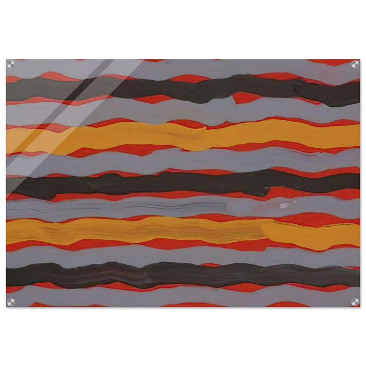 Spear Dreaming - 2001 - Clifford Possum Tjapaltjarri Acrylic Print - 70x100 cm / 28x40″ inches