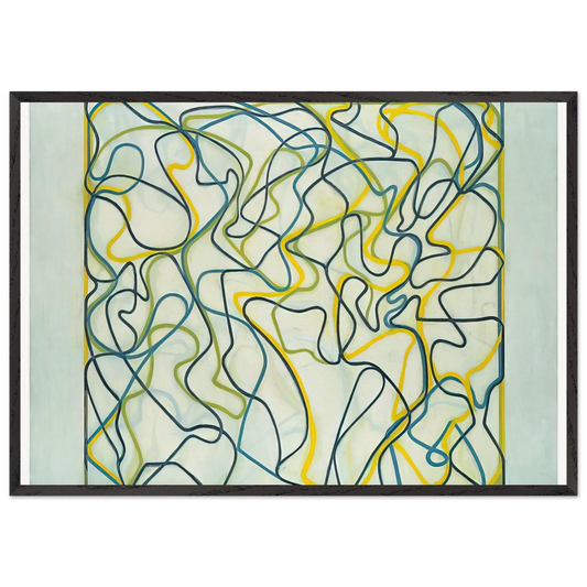 Third Letter - 2009 - Brice Marden Framed Art Print – Black Wooden Frame - Default Title - -Framed Art Print