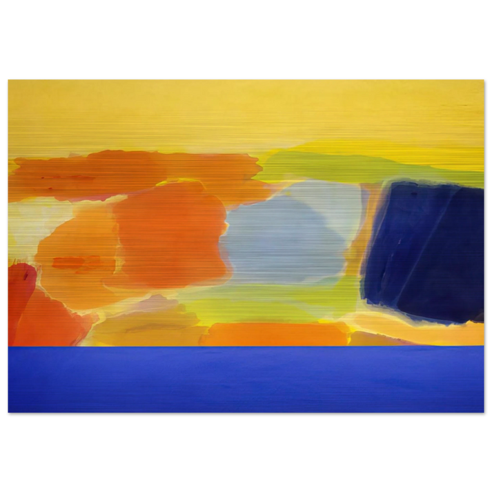 Captain Blue - 1979 - Ronnie Landfield Brushed Aluminum Print - 70x100 cm / 28x40 inches | Ronnie Landfield Aluminum Print | Ronnie Landfield Prints