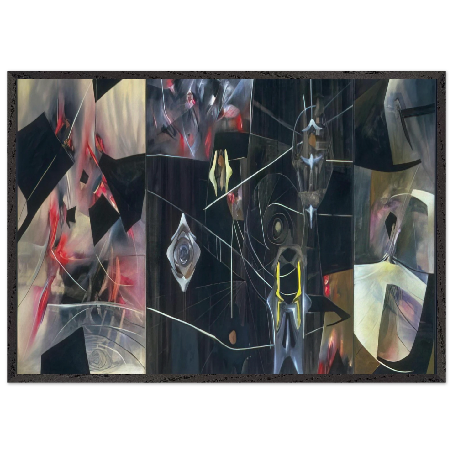 BLACK VIRTUE 1943 - Roberto Matta Framed Art Print – Black Wooden Frame - Default Title - -Framed Art Print