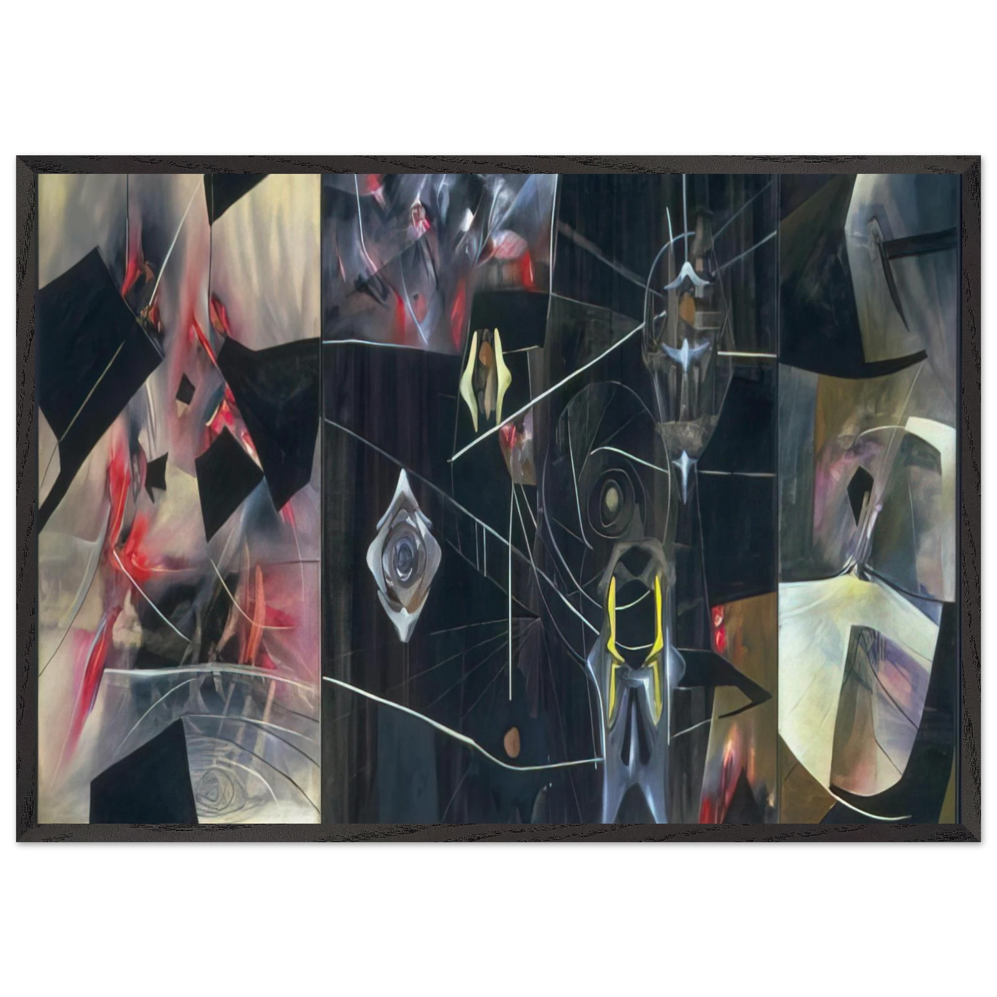 BLACK VIRTUE 1943 - Roberto Matta Framed Art Print – Black Wooden Frame - Default Title - -Framed Art Print