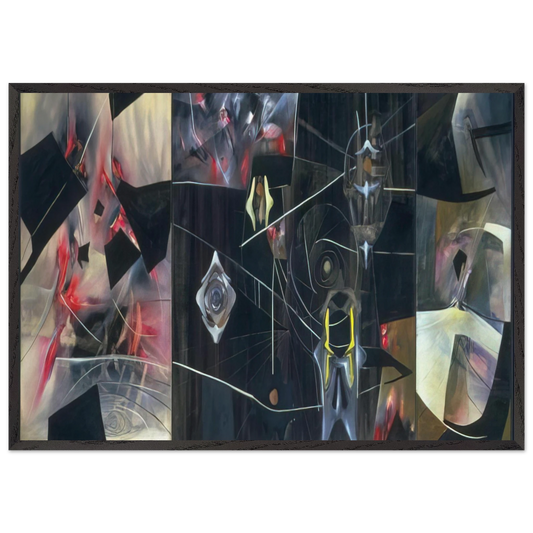 BLACK VIRTUE 1943 - Roberto Matta Framed Art Print – Black Wooden Frame - Default Title - -Framed Art Print