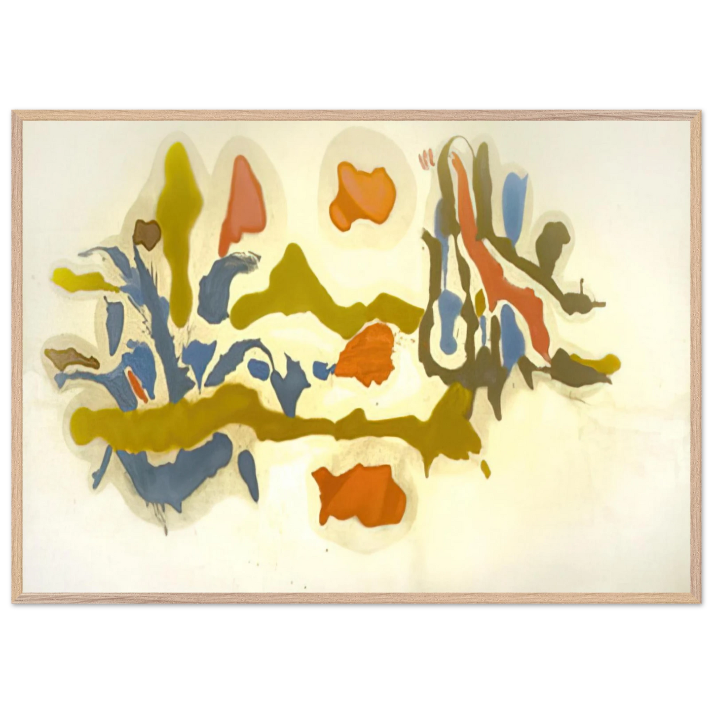 Helen Frankenthaler - Seascape with Dunes - 1962 Wall art - A1 (59.4 x 84.1  cm) - Fine Art Poster - -