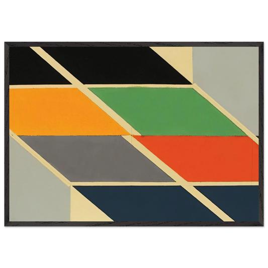 Big Bang Series - 1966 - Larry Zox Framed Art Print – Black Wooden Frame - Default Title - -Framed Art Print