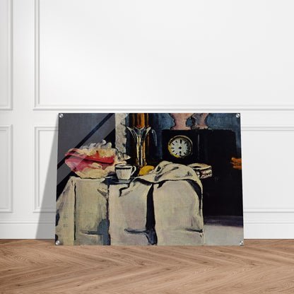 The Black Marble Clock - Paul Cézanne Acrylic Print - 70x100 cm / 28x40″ inches