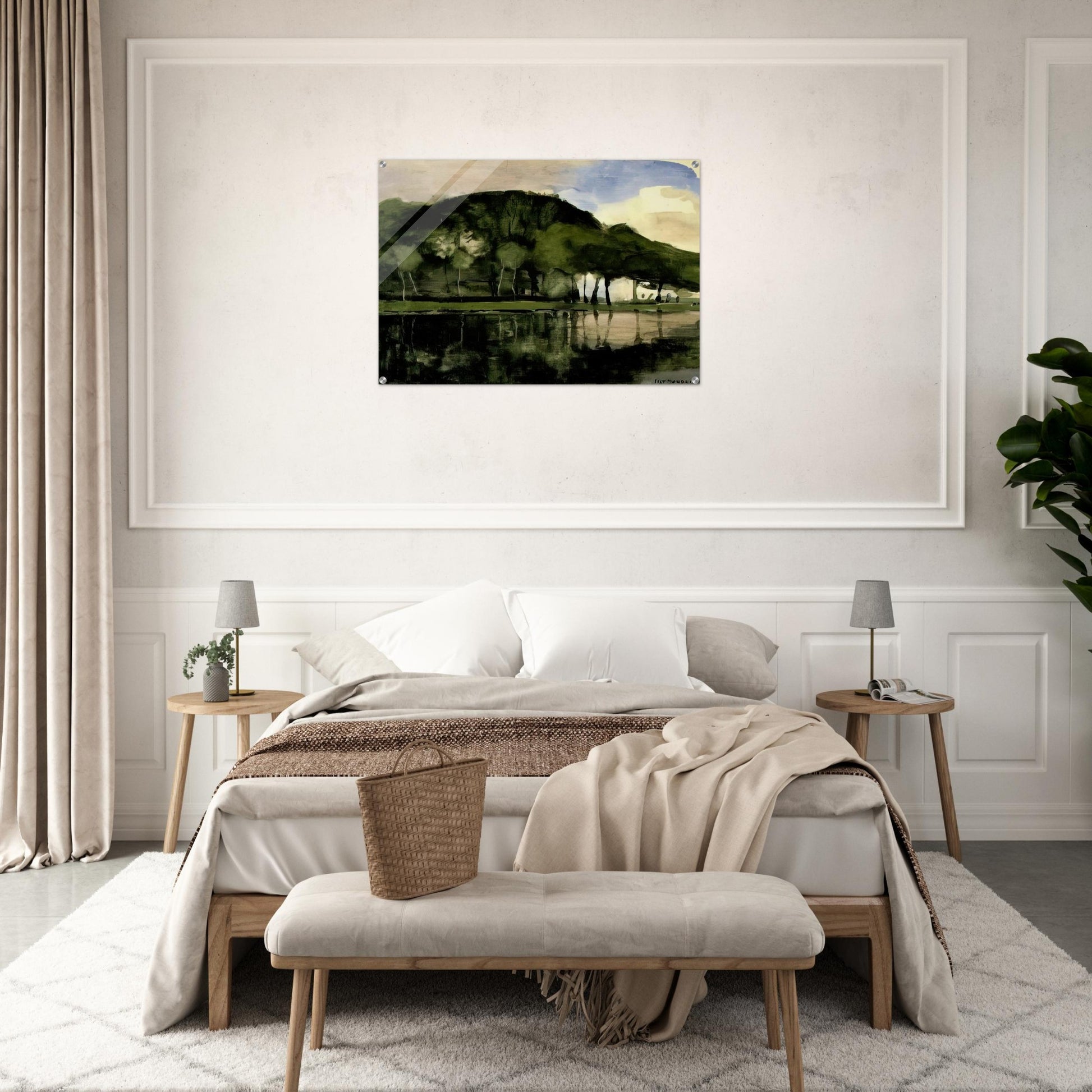 Along the Amstel - Piet Mondrian Acrylic Print - 70x100 cm / 28x40″ inches | Piet Mondrian Wall Art | Piet Mondrian Prints