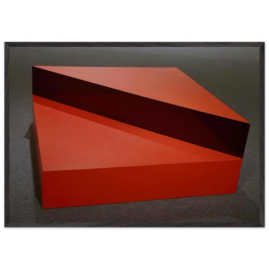 Untitled - 1963 N4 - Donald Judd 70x100 cm / 28x40 inches Framed Art Print – Black Wooden Frame