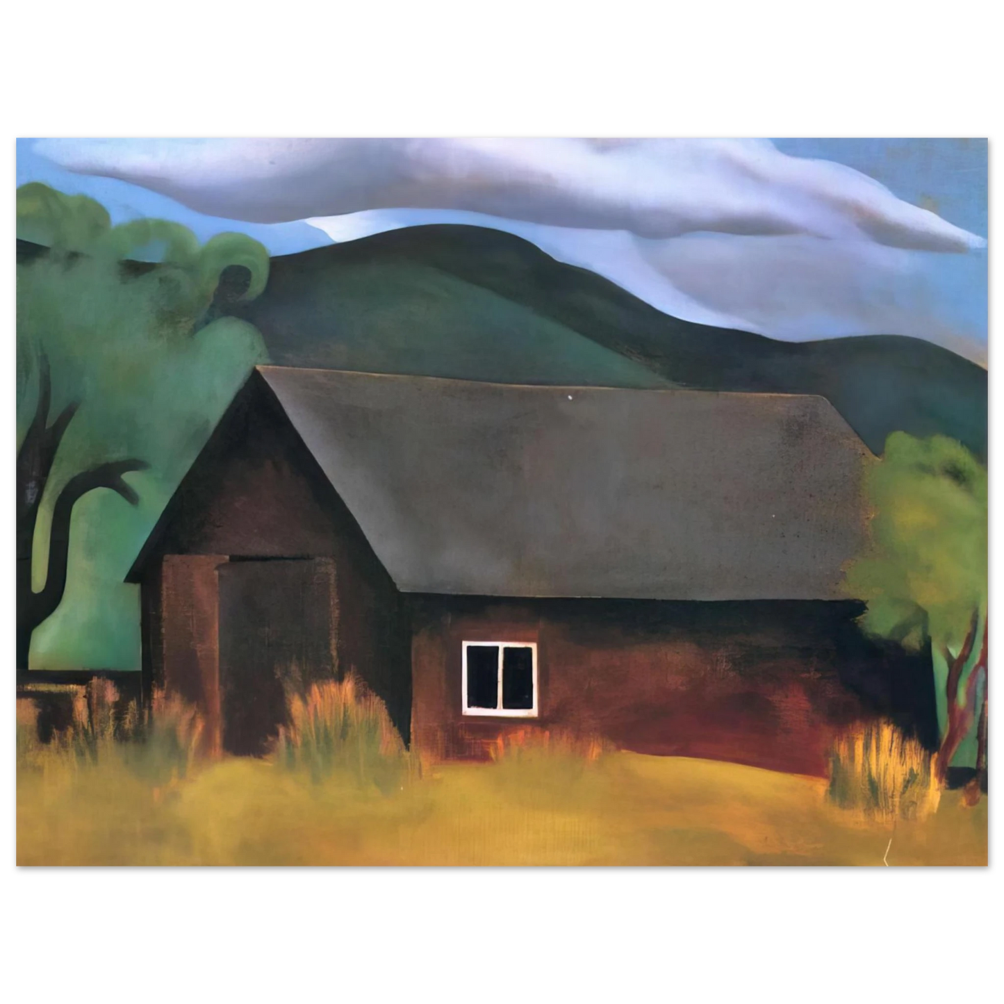 Georgia O'Keeffe - My Shanty, Lake George Fine Art Poster - 13x18 cm / 5x7 inches