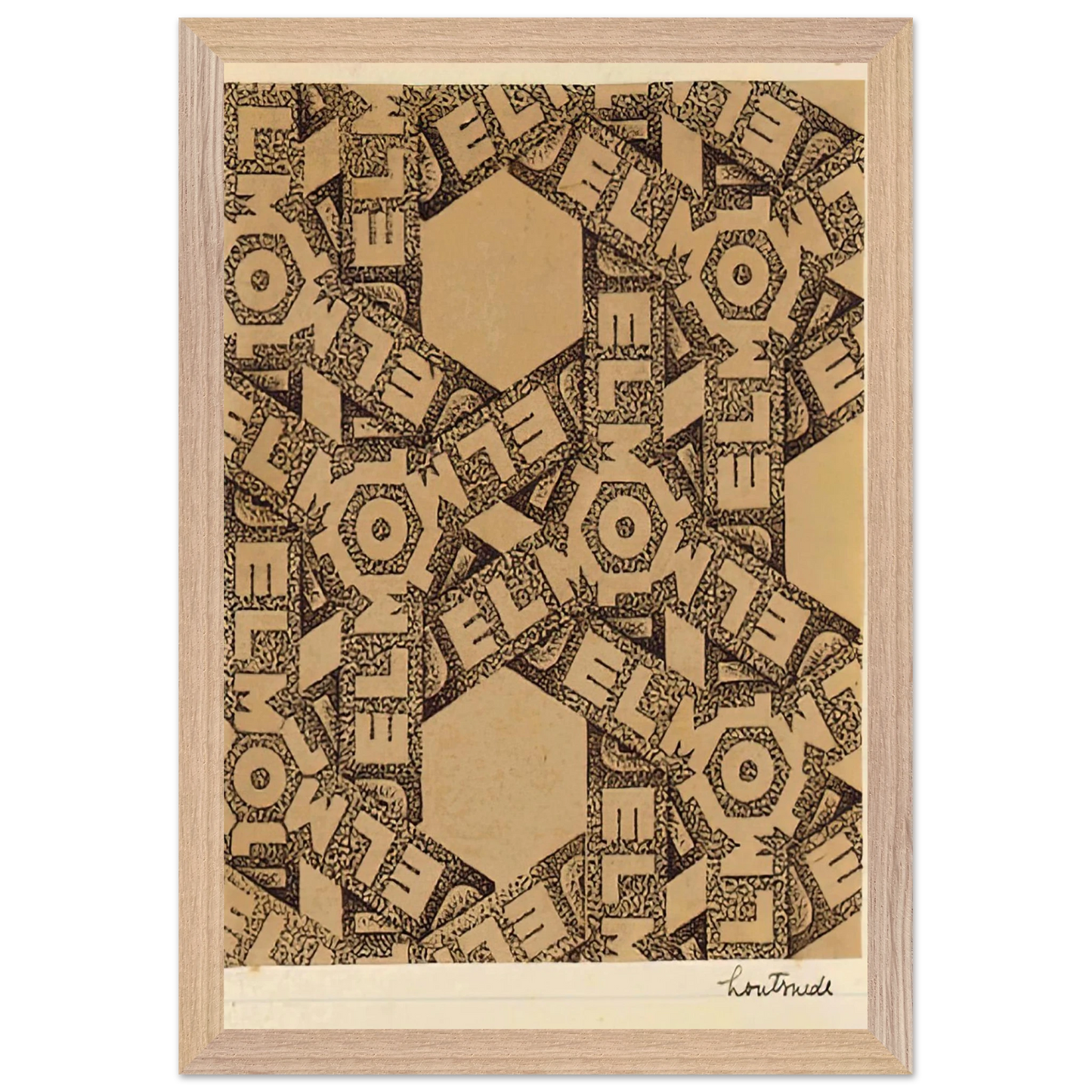 MC Escher - ESCHER (21) Wall Art - 30x40 cm / 12x16 inches - Premium Wooden Framed Poster With Fine Art Paper - Black frame