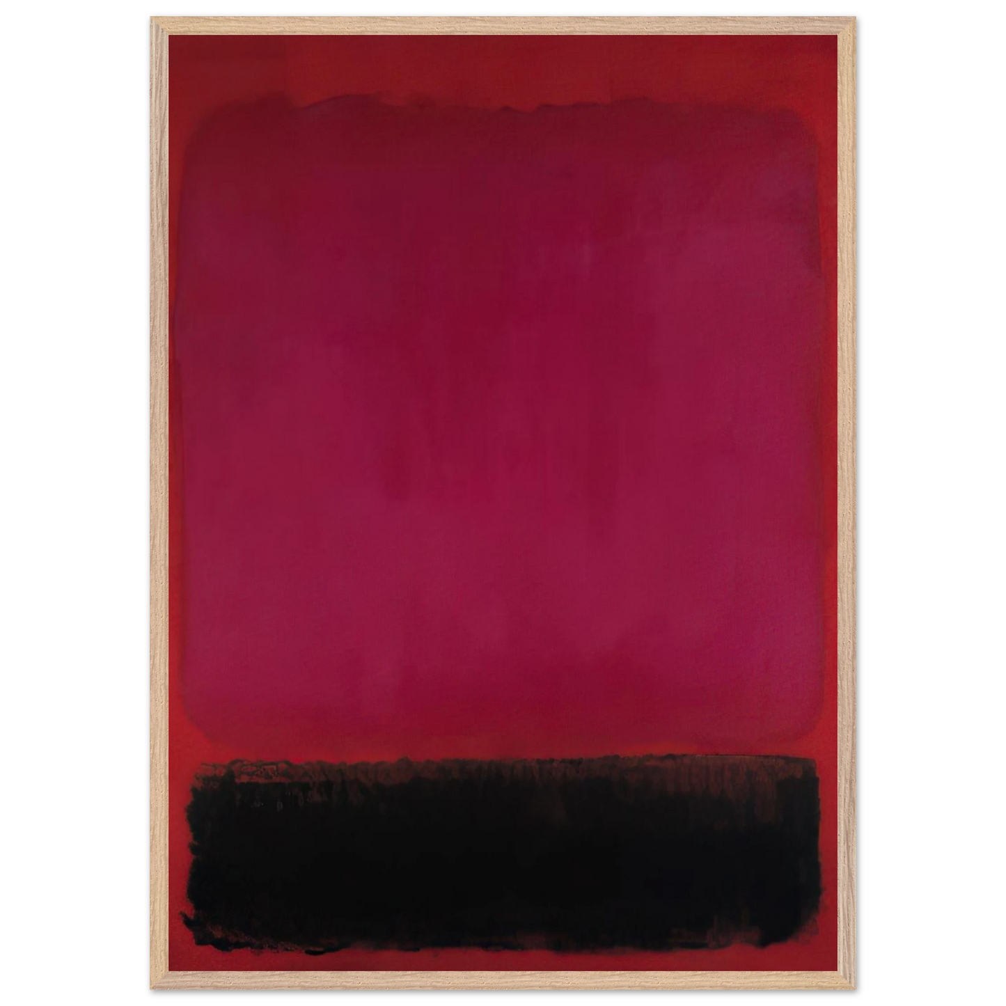 Helen Frankenthaler - Untitled - 1967 Wall art - A3 (29.7 x 42  cm) - Premium Wooden Framed Poster With Fine Art Paper - Black frame