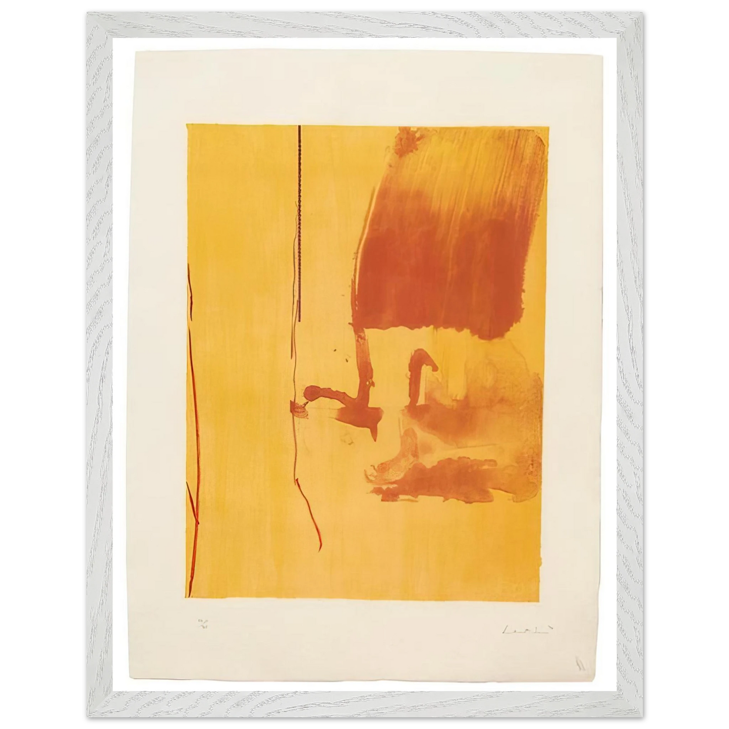 Helen Frankenthaler - Harvest - 1976 Wall art - 60x80 cm / 24x32 inches - Premium Wooden Framed Poster With Fine Art Paper - Wood frame