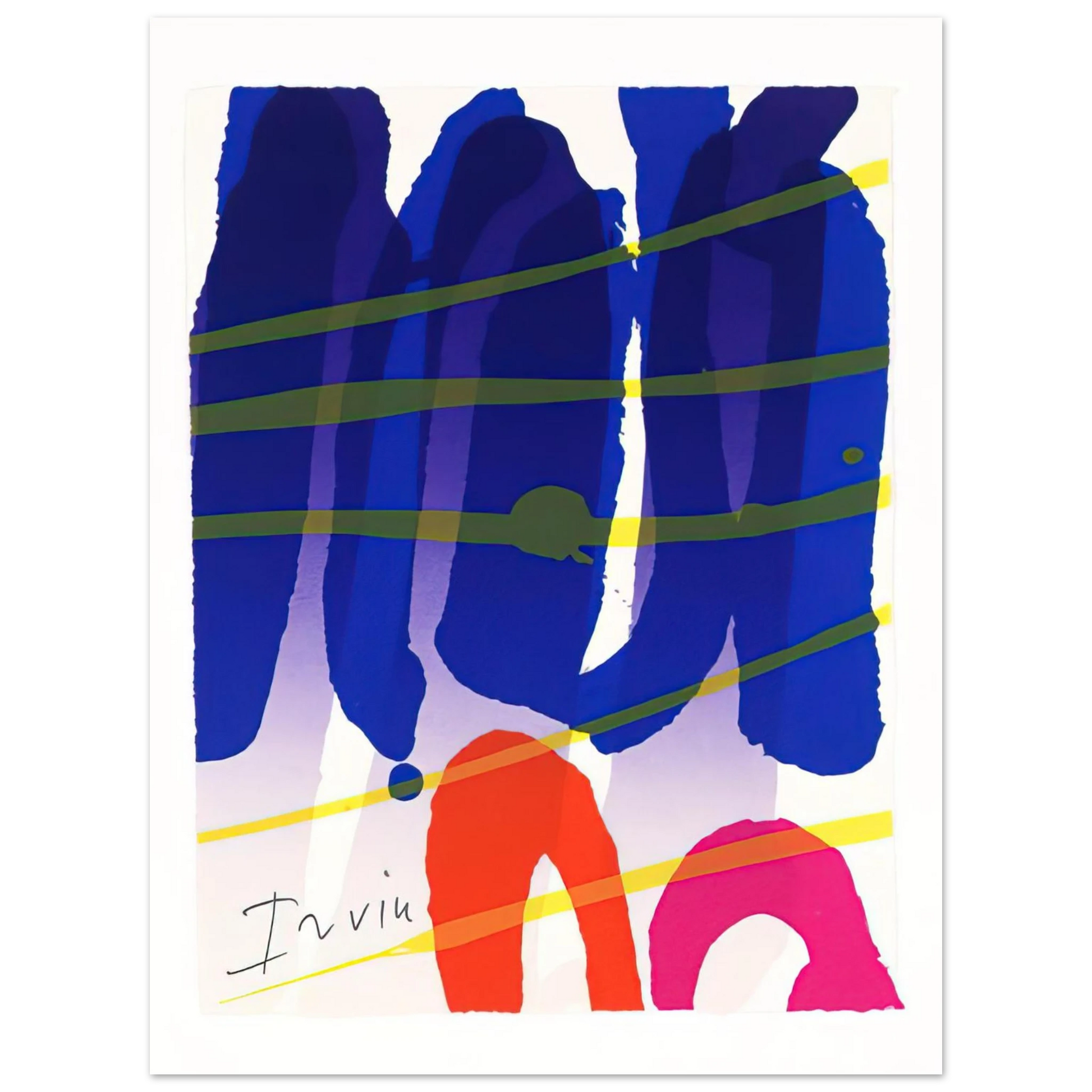 Albert Irvin - Alba - 1987 Fine Art Poster - Default Title