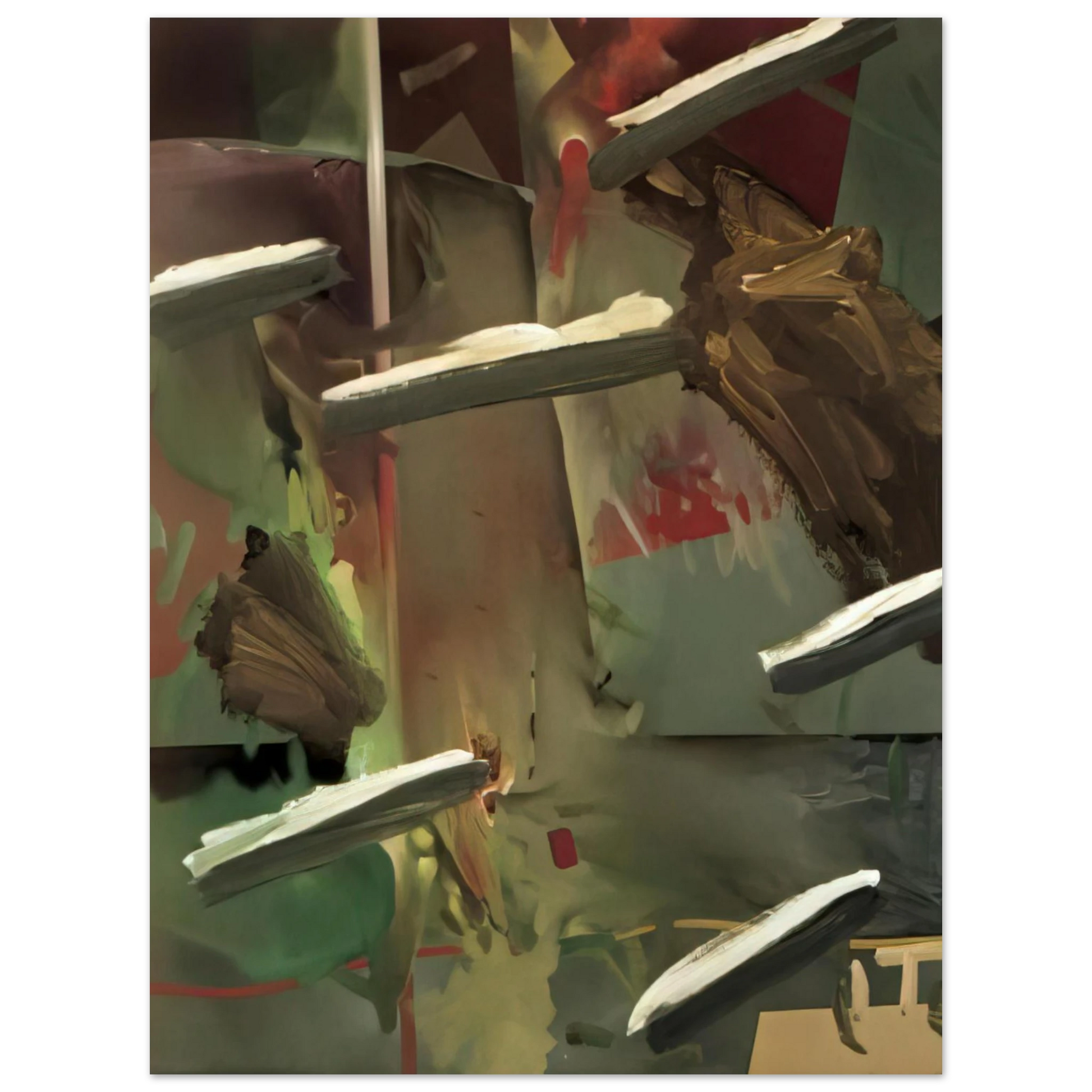 Gerhard Richter - ABSTRAKTES BILD ABSTRACT PAINTING 1976 Fine Art Poster - Default Title