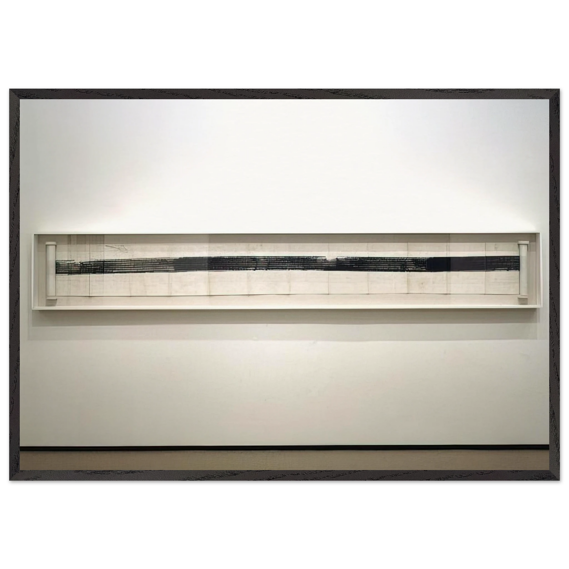 AUTOMOBILE TIRE PRINT 1953 - Robert Rauschenberg Framed Art Print – Black Wooden Frame - Default Title - -Framed Art Print