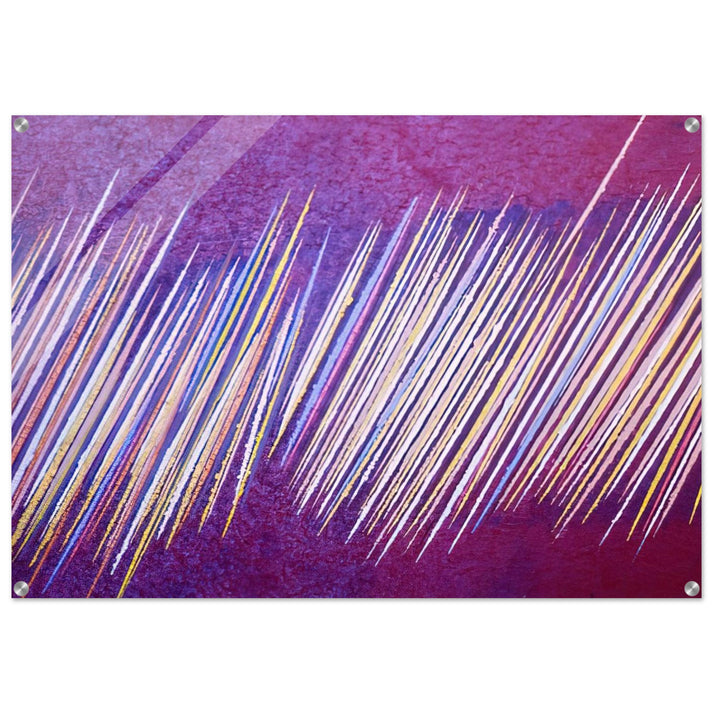 Red Line Painting II - 1968 - Ronnie Landfield Acrylic Print - 70x100 cm / 28x40″ inches