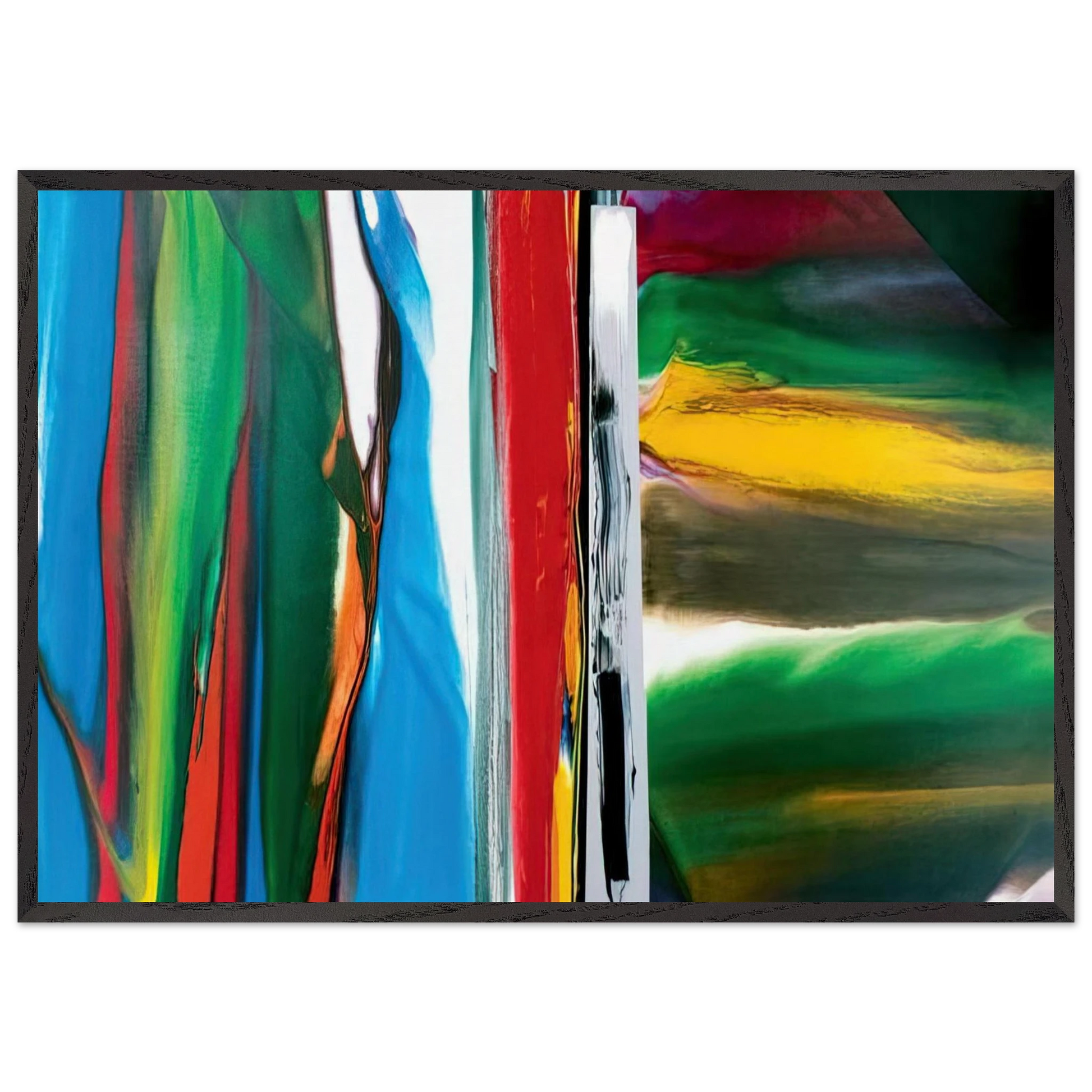 Phenomena Astral Tundra - Paul Jenkins Framed Art Print – Black Wooden Frame - Default Title - -Framed Art Print