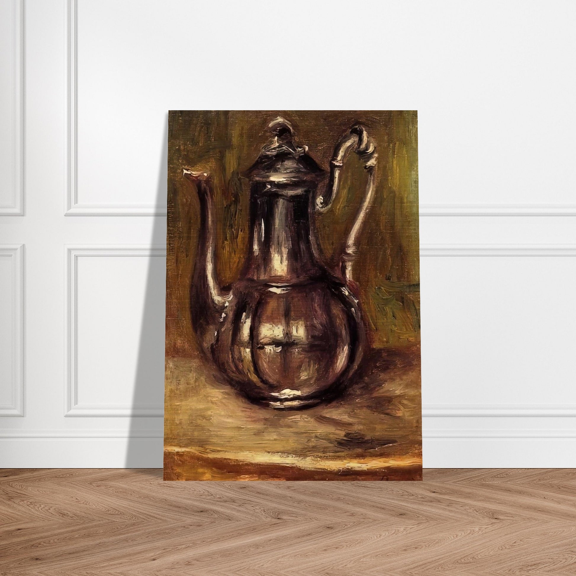 Coffee Pot - Pierre-Auguste Renoir Brushed Aluminum Print - 70x100 cm / 28x40 inches | Pierre-Auguste Renoir Aluminum Print | Pierre-Auguste Renoir Prints