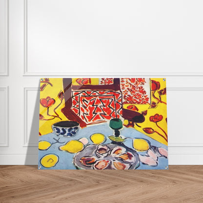 OYSTERS AND WOODEN ARMCHAIR 1943 - Henri Matisse Acrylic Print - 70x100 cm / 28x40″ inches | Henri Matisse Wall Art | Henri Matisse Prints