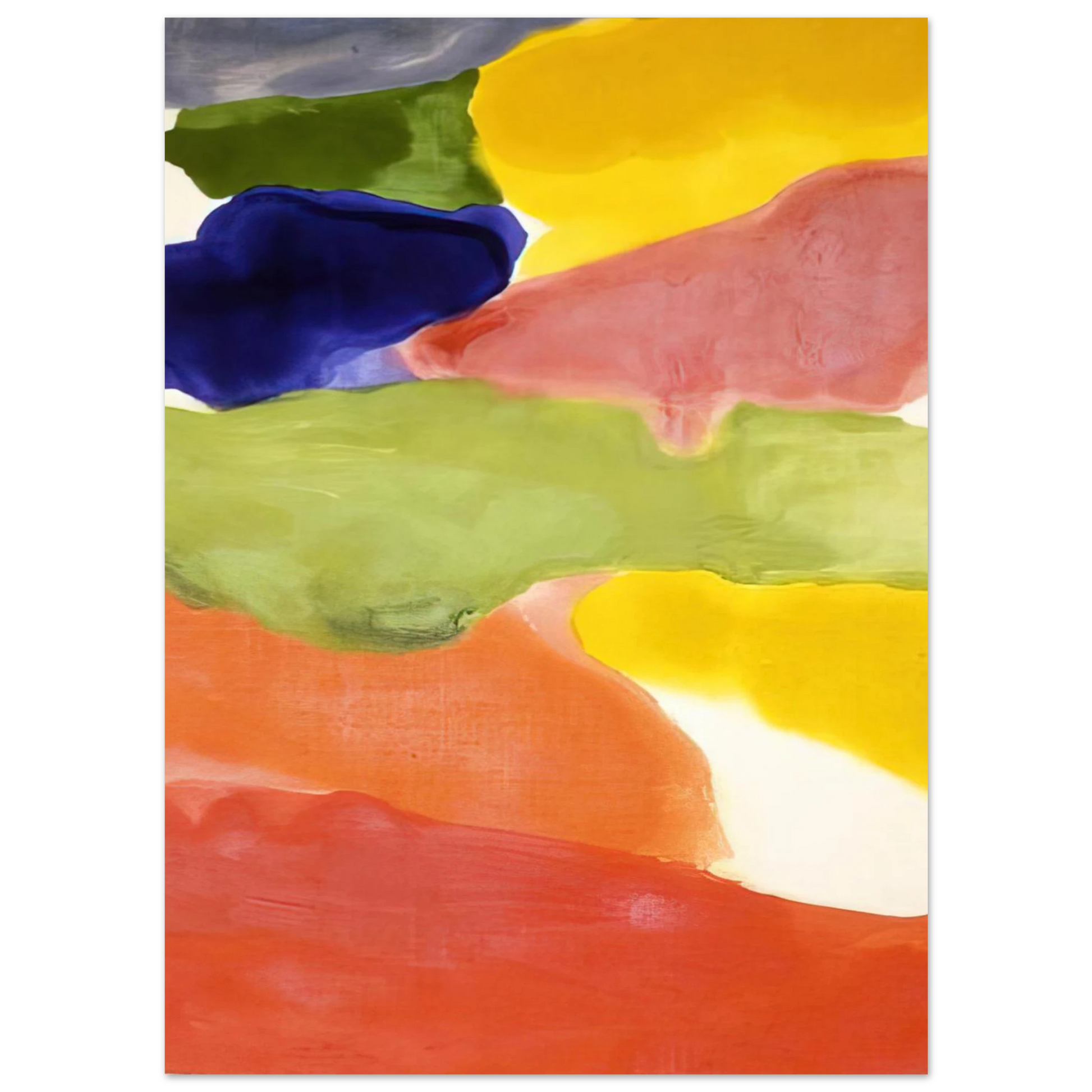 Helen Frankenthaler - Tutti-Fruitti - 1966 Wall art - 15x20 cm / 6x8 inches - Fine Art Poster - -