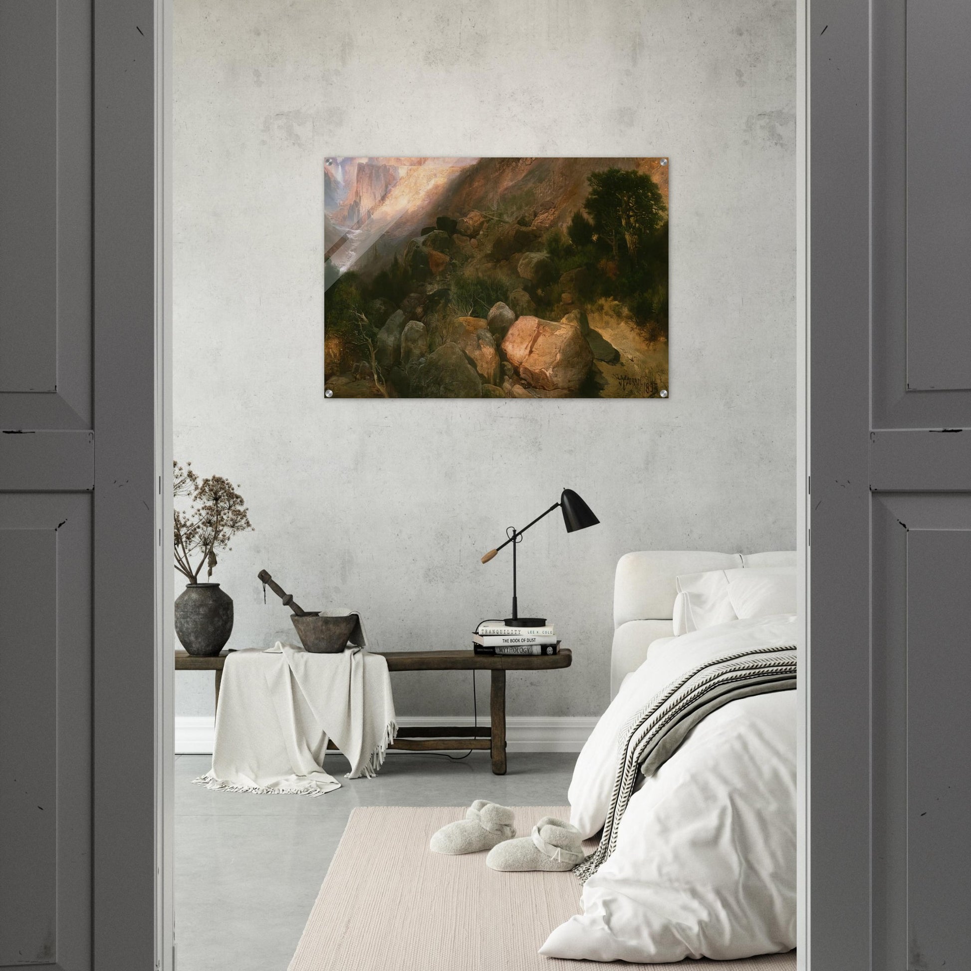 Golden Gate Yellowstone National Park - Thomas Moran Acrylic Print - 70x100 cm / 28x40″ inches