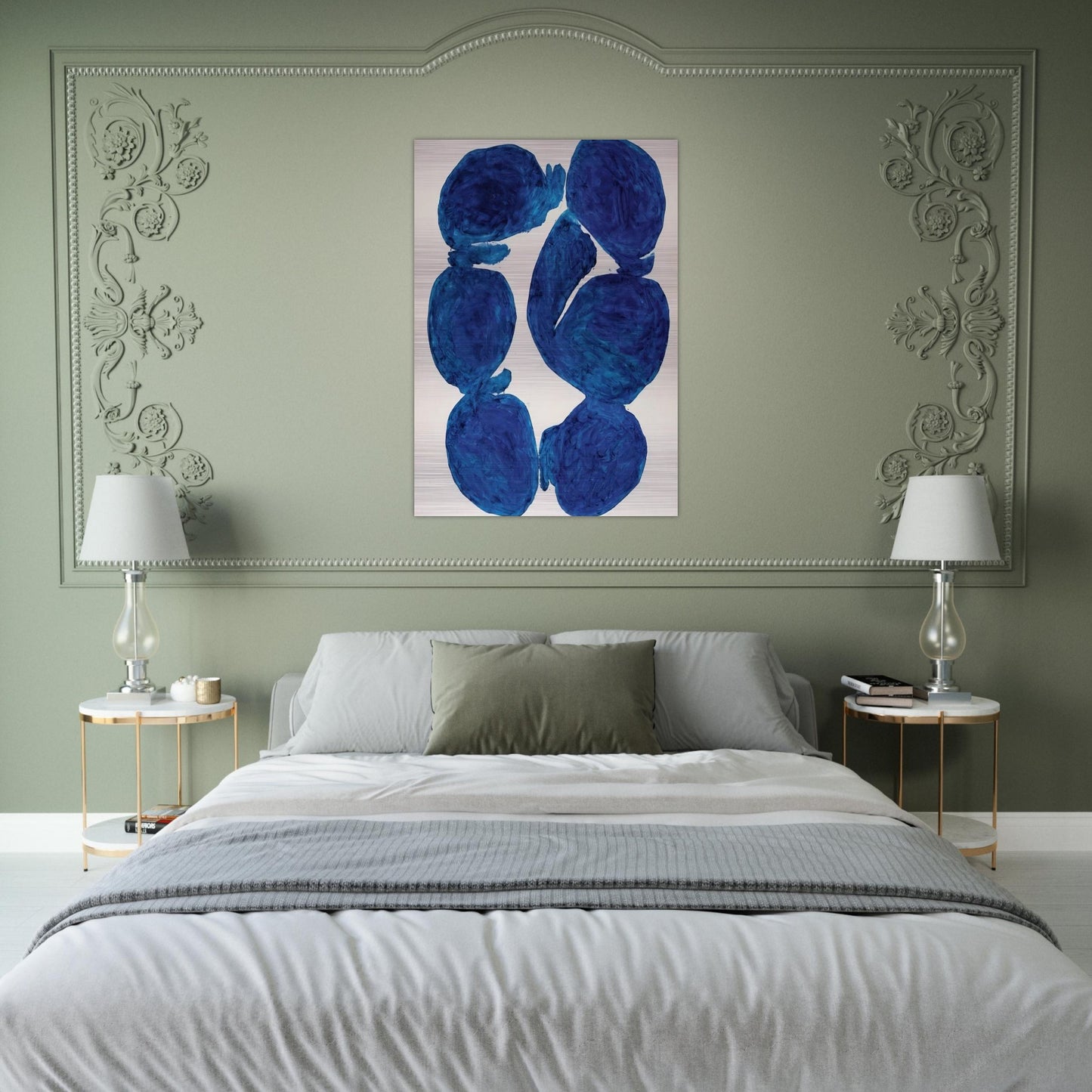 Meun - 1967 - Simon Hantai Brushed Aluminum Print - 70x100 cm / 28x40 inches | Simon Hantai Aluminum Print | Simon Hantai Prints