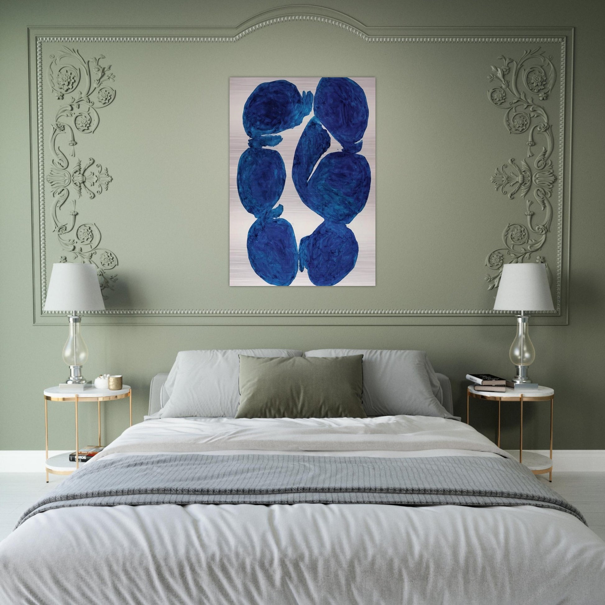 Meun - 1967 - Simon Hantai Brushed Aluminum Print - 70x100 cm / 28x40 inches | Simon Hantai Aluminum Print | Simon Hantai Prints