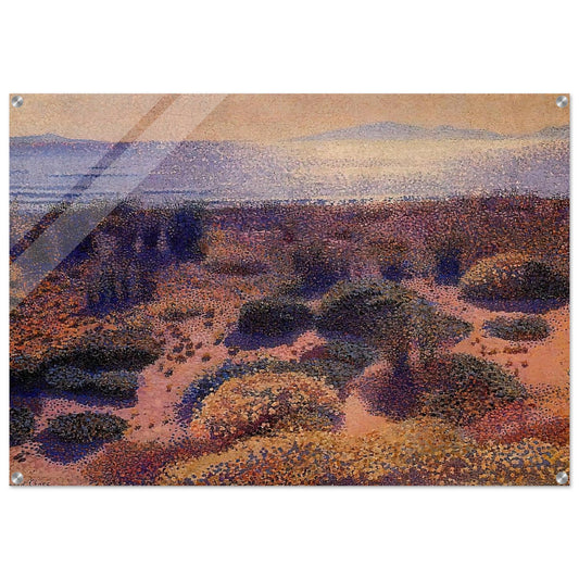 Plage de la Vignassa - Henri-Edmond Cross Acrylic Print - 70x100 cm / 28x40″ inches | Henri-Edmond Cross Wall Art | Henri-Edmond Cross Prints