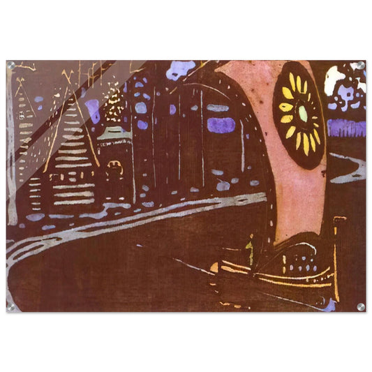 THE GOLDEN SAIL 1903 - Wassily Kandinsky Acrylic Print - 70x100 cm / 28x40″ inches | Wassily Kandinsky Wall Art | Wassily Kandinsky Prints