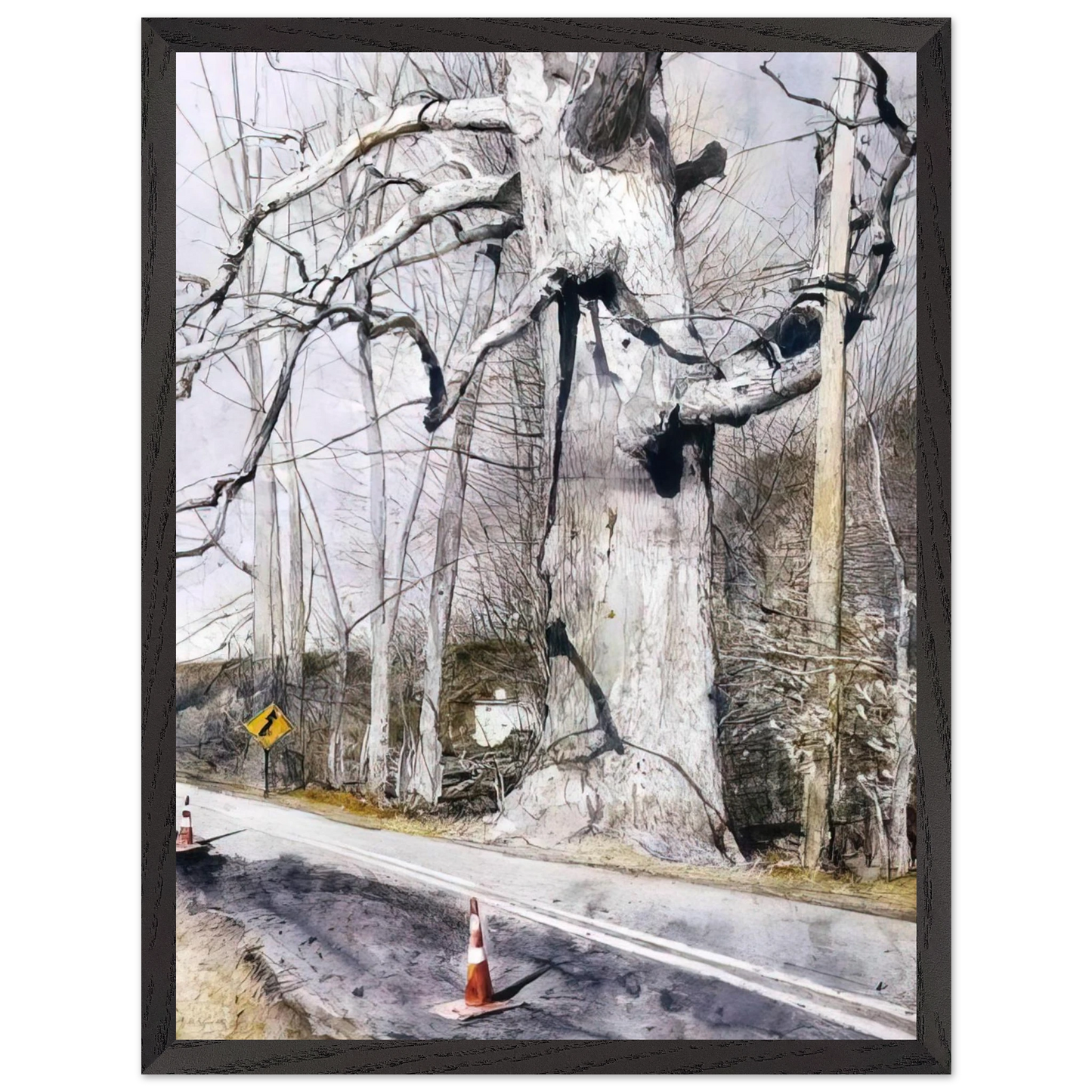 Andrew Wyeth - WALKING STICK Wall Art - 60x80 cm / 24x32 inches - Fine Art Poster - -