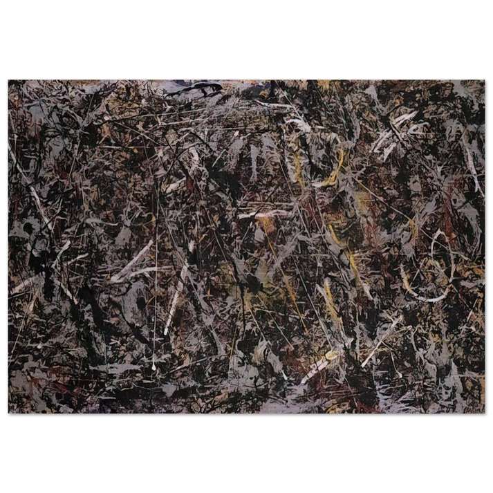 ALCHEMY 1947 - Jackson Pollock Brushed Aluminum Print - 70x100 cm / 28x40 inches | Jackson Pollock Aluminum Print | Jackson Pollock Prints