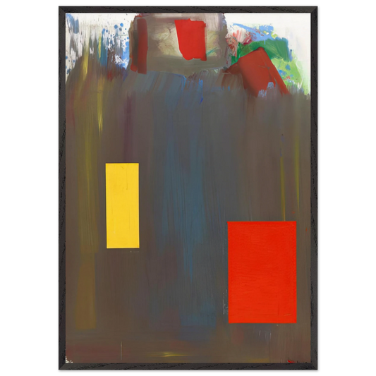 Memoria in Aeternum - Hans Hofmann 70x100 cm / 28x40 inches Framed Art Print – Black Wooden Frame