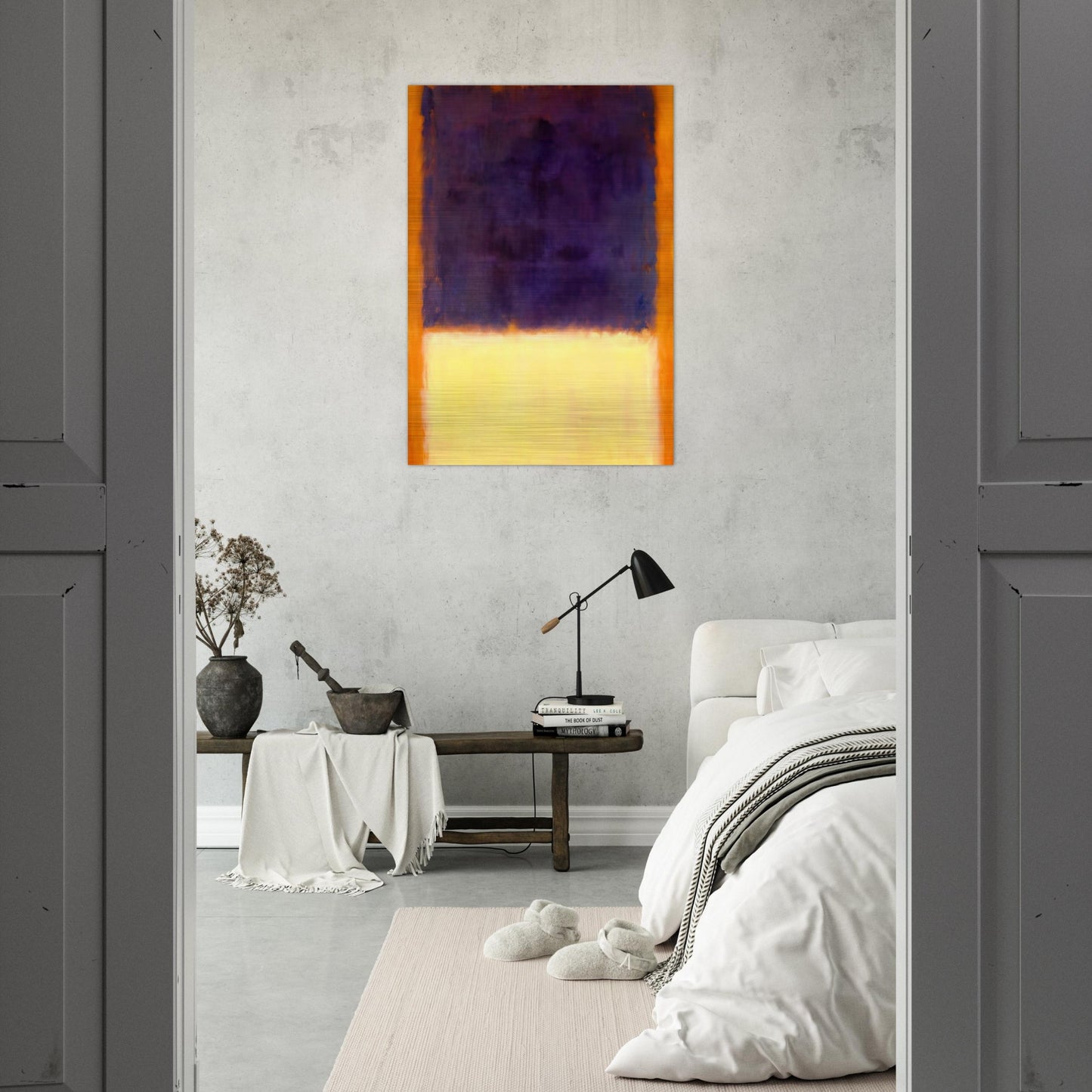 Red, Orange, Tan and Purple - 1954 - Mark Rothko Brushed Aluminum Print - 70x100 cm / 28x40 inches | Mark Rothko Aluminum Print | Mark Rothko Prints