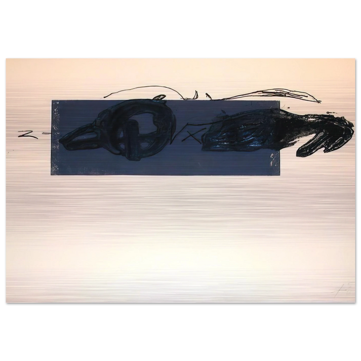 Z 1981 - Antoni Tapies Brushed Aluminum Print - 70x100 cm / 28x40 inches | Antoni Tapies Aluminum Print | Antoni Tapies Prints